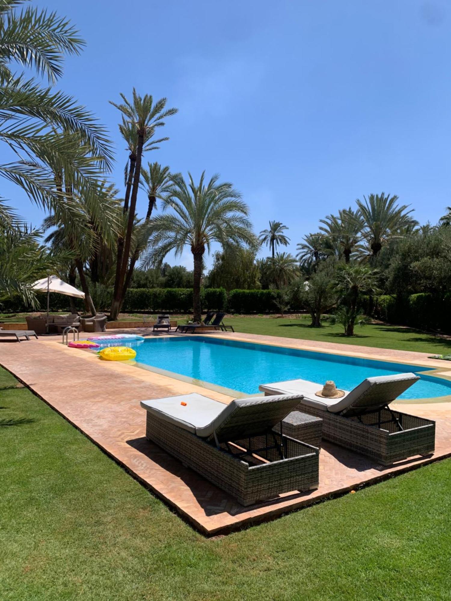 Villa Avec Piscine Privatisee A La Palmeraie Marrakesh Bagian luar foto